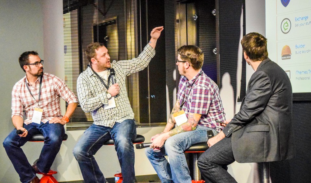 Ben Fox, Cory Miller, and Andrew Norcross are interviewed by Jake Goldman at Prestige Conference Las Vegas.